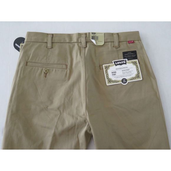 Levi’s 955880001 Mens Sz 34x30 Tan Regular Straight Skateboarding Work Pants $80 - Picture 5 of 9